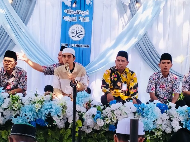 SD Negeri 1 Lamongan Peringati Maulid Nabi Bersama Paguyuban, Orang Tua, dan Siswa