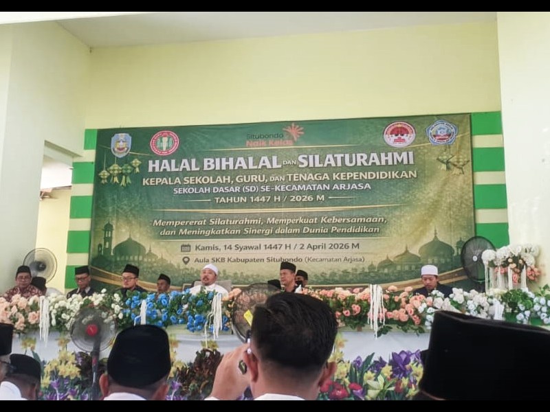 SDN 1 Lamongan Ikuti Halal Bihalal Kecamatan Arjasa